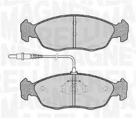 MAGNETI MARELLI Комплект тормозных колодок, дисковый тормоз 363916060195